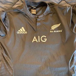 Mens Authentic Adidas All Blacks Rugby Jersey